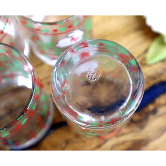 Vintage Anchor Hocking Hallmark Christmas Bunny Votive Candle Holders - Set of 4 - Picture 3 of 6